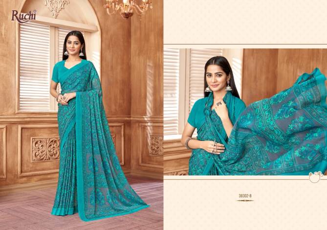 Star Chiffon 178 By Ruchi Daily Wear Chiffon Saree Suppliers In India